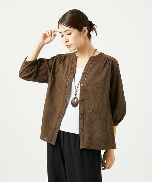 GIANNI LO GIUDICE / ジャンニ・ロ・ジュディチェ シャツ・ブラウス | [洗える・日本製]ミラクルウェーブブラウス | 詳細13