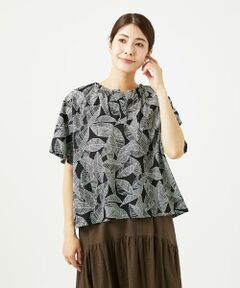 GIANNI LO GIUDICE / ジャンニ・ロ・ジュディチェ シャツ・ブラウス | [洗える]ミラクルウェーブリーフプリントブラウス