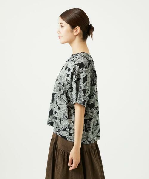 GIANNI LO GIUDICE / ジャンニ・ロ・ジュディチェ シャツ・ブラウス | [洗える]ミラクルウェーブリーフプリントブラウス | 詳細3