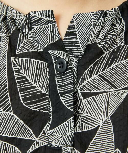 GIANNI LO GIUDICE / ジャンニ・ロ・ジュディチェ シャツ・ブラウス | [洗える]ミラクルウェーブリーフプリントブラウス | 詳細6