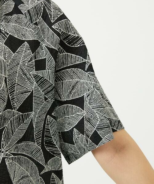 GIANNI LO GIUDICE / ジャンニ・ロ・ジュディチェ シャツ・ブラウス | [洗える]ミラクルウェーブリーフプリントブラウス | 詳細7
