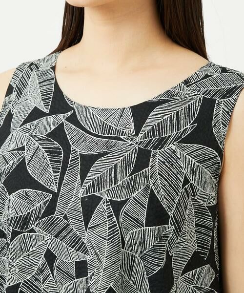 GIANNI LO GIUDICE / ジャンニ・ロ・ジュディチェ ロング・マキシ丈ワンピース | [洗える]ミラクルウェーブリーフプリントワンピース | 詳細18