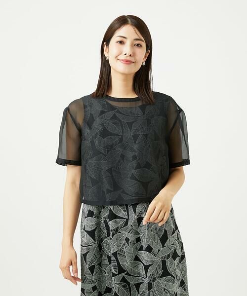 GIANNI LO GIUDICE / ジャンニ・ロ・ジュディチェ ロング・マキシ丈ワンピース | [洗える]ミラクルウェーブリーフプリントワンピース | 詳細4