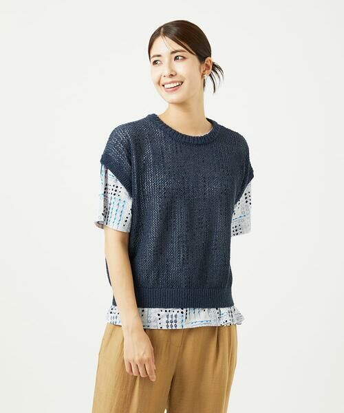 GIANNI LO GIUDICE / ジャンニ・ロ・ジュディチェ ニット・セーター | [洗える]Peメッシュニット | 詳細3