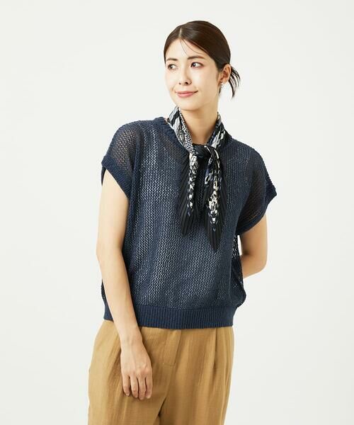 GIANNI LO GIUDICE / ジャンニ・ロ・ジュディチェ ニット・セーター | [洗える]Peメッシュニット | 詳細4