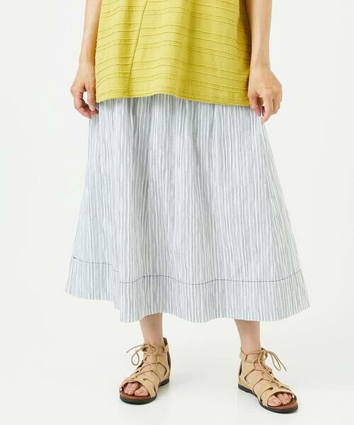 GIANNI LO GIUDICE / ジャンニ・ロ・ジュディチェ ロング・マキシ丈スカート | [洗える]コットンタックドビースカート | 詳細2