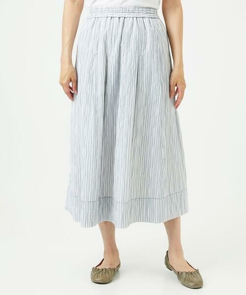 GIANNI LO GIUDICE / ジャンニ・ロ・ジュディチェ ロング・マキシ丈スカート | [洗える]コットンタックドビースカート | 詳細4