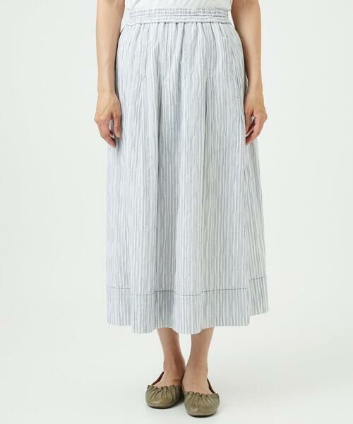 GIANNI LO GIUDICE / ジャンニ・ロ・ジュディチェ ロング・マキシ丈スカート | [洗える]コットンタックドビースカート | 詳細5
