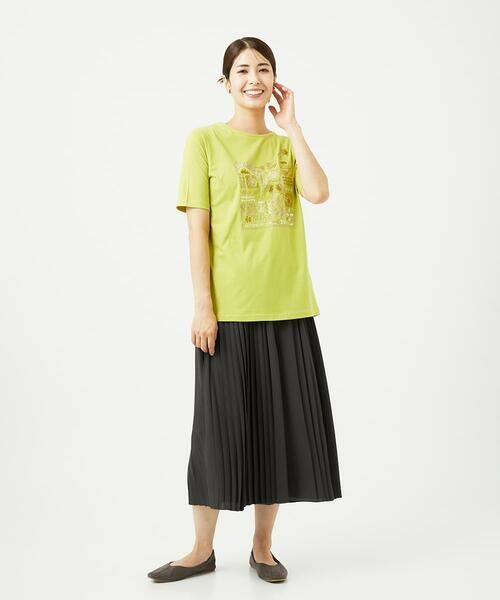 GIANNI LO GIUDICE / ジャンニ・ロ・ジュディチェ カットソー | [接触冷感・洗える・日本製]クールローレルスカイコット刺繍カットソー | 詳細7