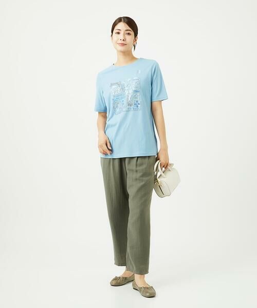 GIANNI LO GIUDICE / ジャンニ・ロ・ジュディチェ カットソー | [接触冷感・洗える・日本製]クールローレルスカイコット刺繍カットソー | 詳細14