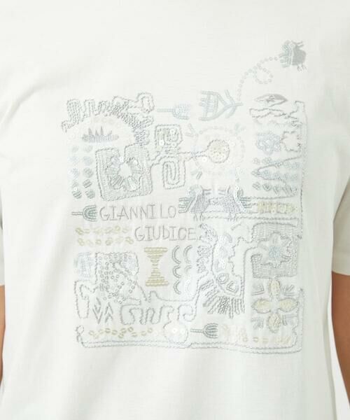 GIANNI LO GIUDICE / ジャンニ・ロ・ジュディチェ カットソー | [接触冷感・洗える・日本製]クールローレルスカイコット刺繍カットソー | 詳細22