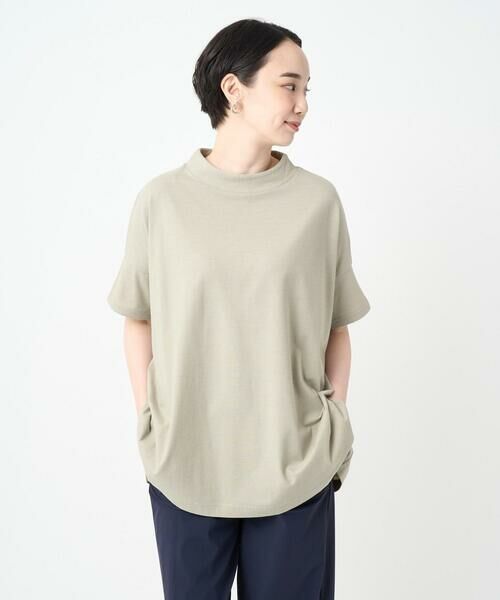 GIANNI LO GIUDICE / ジャンニ・ロ・ジュディチェ カットソー | [接触冷感・洗える・日本製]クールローレルスカイコットチュニックカットソー | 詳細1