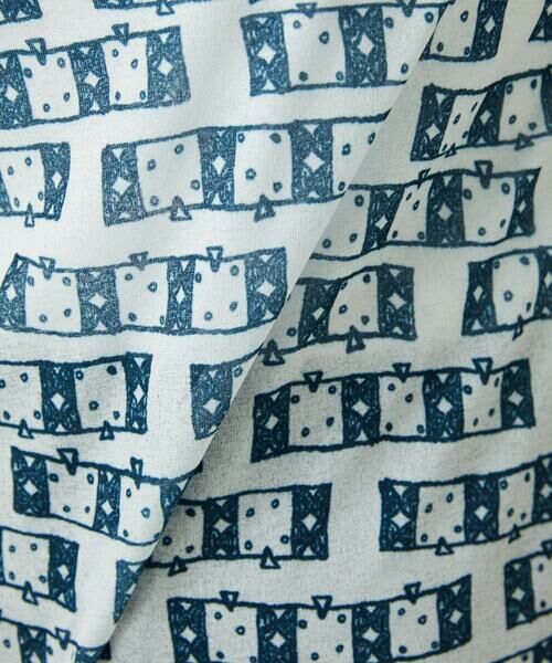 GIANNI LO GIUDICE / ジャンニ・ロ・ジュディチェ カットソー | [洗える・日本製]融着幾何プリント八分袖カットソー | 詳細4