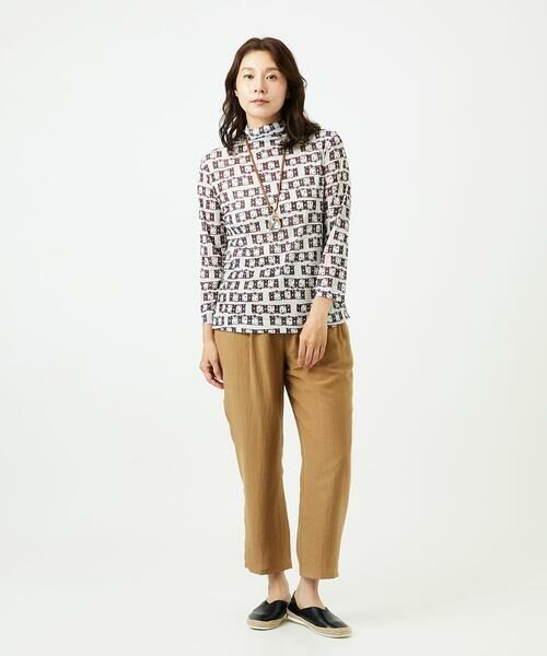 GIANNI LO GIUDICE / ジャンニ・ロ・ジュディチェ カットソー | [洗える・日本製]融着幾何プリント八分袖カットソー | 詳細19