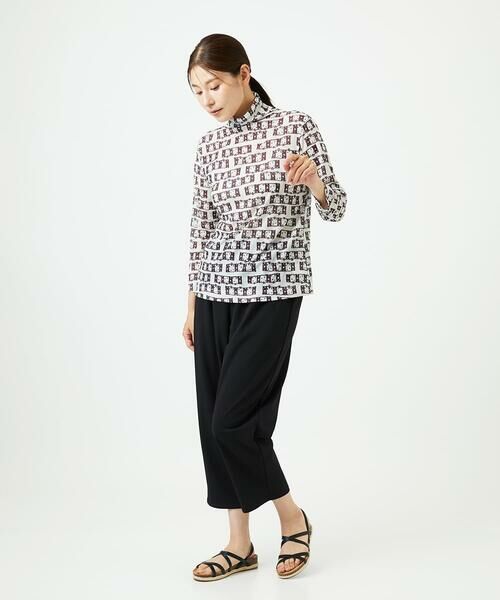 GIANNI LO GIUDICE / ジャンニ・ロ・ジュディチェ カットソー | [洗える・日本製]融着幾何プリント八分袖カットソー | 詳細22