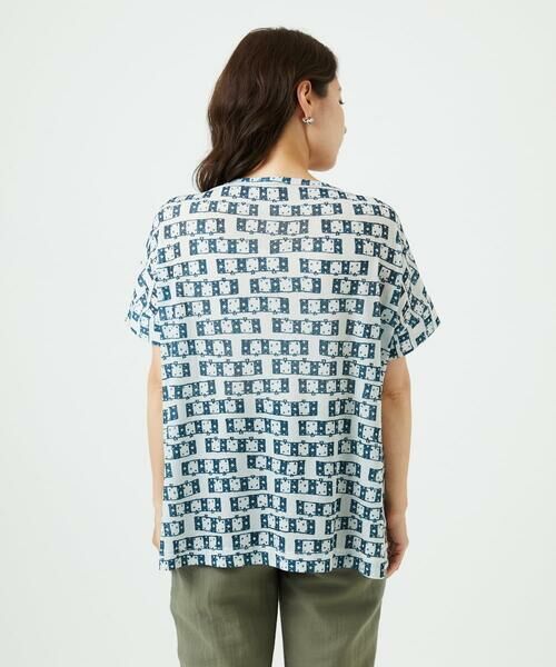 GIANNI LO GIUDICE / ジャンニ・ロ・ジュディチェ カットソー | [洗える・日本製]融着幾何プリントドルマンカットソー | 詳細11