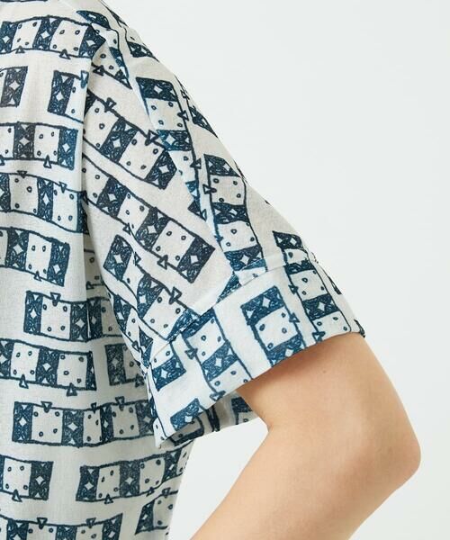 GIANNI LO GIUDICE / ジャンニ・ロ・ジュディチェ カットソー | [洗える・日本製]融着幾何プリントドルマンカットソー | 詳細13