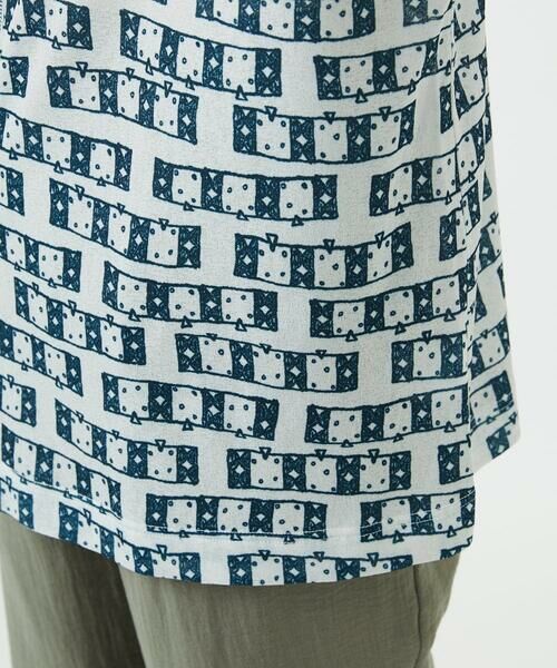 GIANNI LO GIUDICE / ジャンニ・ロ・ジュディチェ カットソー | [洗える・日本製]融着幾何プリントドルマンカットソー | 詳細14