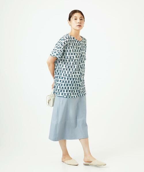 GIANNI LO GIUDICE / ジャンニ・ロ・ジュディチェ カットソー | [洗える・日本製]融着幾何プリントドルマンカットソー | 詳細17