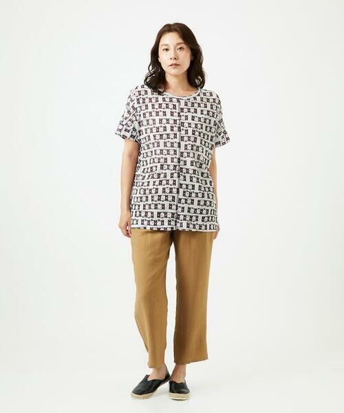 GIANNI LO GIUDICE / ジャンニ・ロ・ジュディチェ カットソー | [洗える・日本製]融着幾何プリントドルマンカットソー | 詳細23