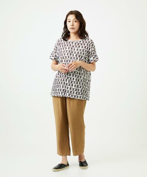 GIANNI LO GIUDICE / ジャンニ・ロ・ジュディチェ カットソー | [洗える・日本製]融着幾何プリントドルマンカットソー | 詳細24