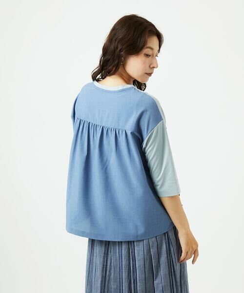 GIANNI LO GIUDICE / ジャンニ・ロ・ジュディチェ カットソー | [洗える・日本製]ドッキングコットン天竺カットソー | 詳細3