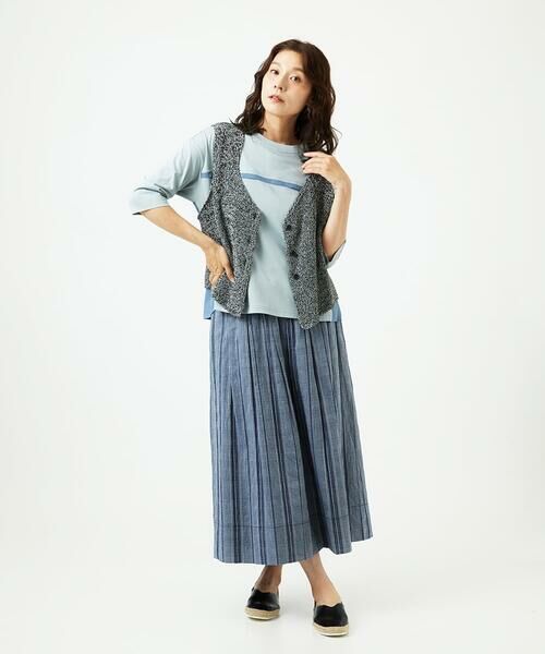 GIANNI LO GIUDICE / ジャンニ・ロ・ジュディチェ カットソー | [洗える・日本製]ドッキングコットン天竺カットソー | 詳細9