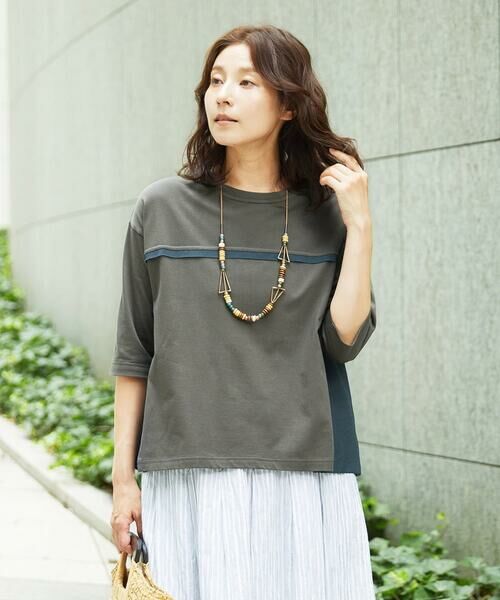 GIANNI LO GIUDICE / ジャンニ・ロ・ジュディチェ カットソー | [洗える・日本製]ドッキングコットン天竺カットソー | 詳細10