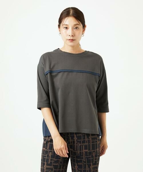 GIANNI LO GIUDICE / ジャンニ・ロ・ジュディチェ カットソー | [洗える・日本製]ドッキングコットン天竺カットソー | 詳細11