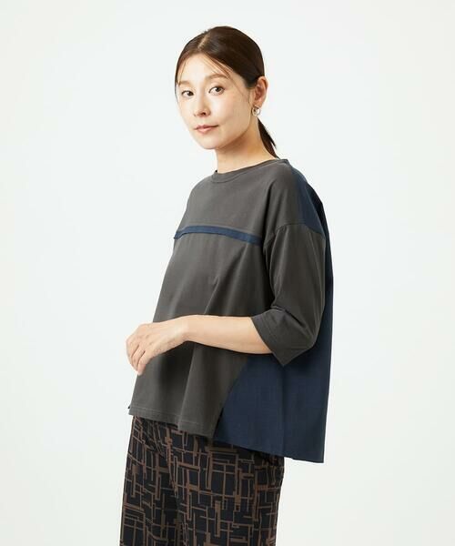 GIANNI LO GIUDICE / ジャンニ・ロ・ジュディチェ カットソー | [洗える・日本製]ドッキングコットン天竺カットソー | 詳細12