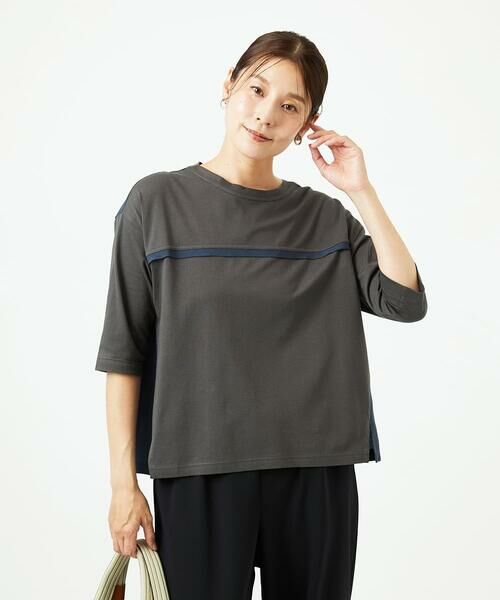 GIANNI LO GIUDICE / ジャンニ・ロ・ジュディチェ カットソー | [洗える・日本製]ドッキングコットン天竺カットソー | 詳細13