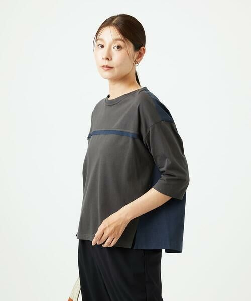 GIANNI LO GIUDICE / ジャンニ・ロ・ジュディチェ カットソー | [洗える・日本製]ドッキングコットン天竺カットソー | 詳細14