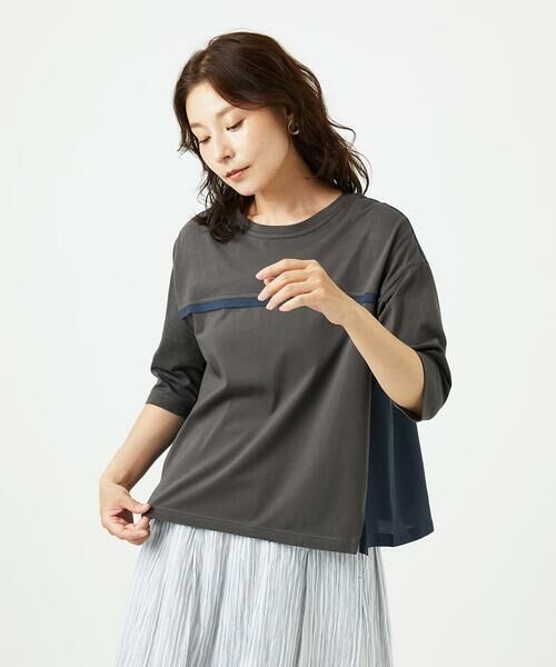 GIANNI LO GIUDICE / ジャンニ・ロ・ジュディチェ カットソー | [洗える・日本製]ドッキングコットン天竺カットソー | 詳細16