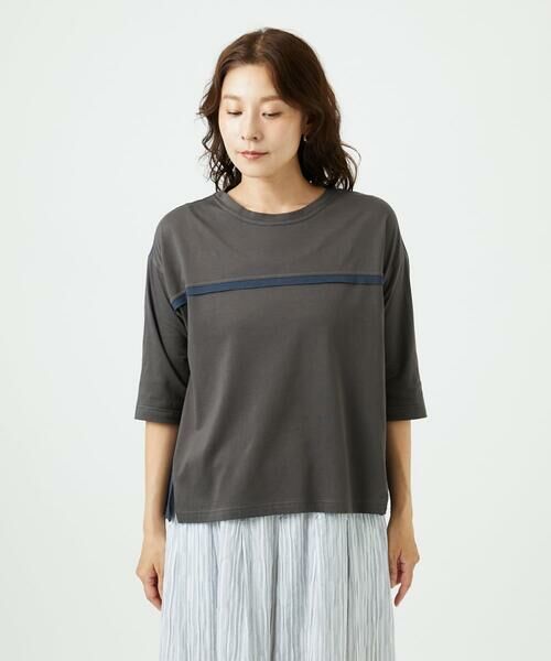 GIANNI LO GIUDICE / ジャンニ・ロ・ジュディチェ カットソー | [洗える・日本製]ドッキングコットン天竺カットソー | 詳細17