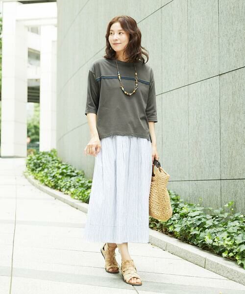 GIANNI LO GIUDICE / ジャンニ・ロ・ジュディチェ カットソー | [洗える・日本製]ドッキングコットン天竺カットソー | 詳細24