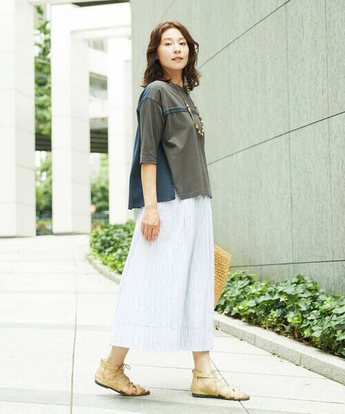 GIANNI LO GIUDICE / ジャンニ・ロ・ジュディチェ カットソー | [洗える・日本製]ドッキングコットン天竺カットソー | 詳細25