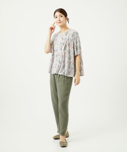 GIANNI LO GIUDICE / ジャンニ・ロ・ジュディチェ カットソー | [接触冷感・洗える]ラインドットプリントカットソー | 詳細10