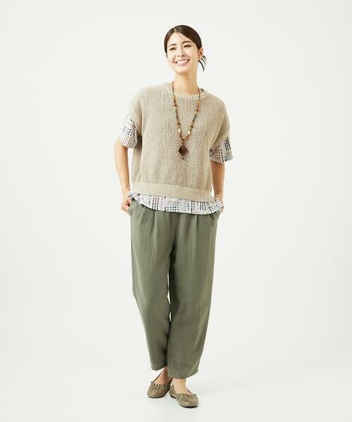 GIANNI LO GIUDICE / ジャンニ・ロ・ジュディチェ カットソー | [接触冷感・洗える]ラインドットプリントカットソー | 詳細13