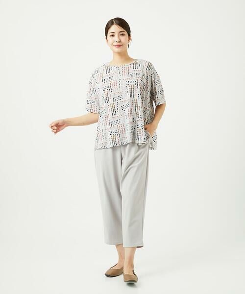 GIANNI LO GIUDICE / ジャンニ・ロ・ジュディチェ カットソー | [接触冷感・洗える]ラインドットプリントカットソー | 詳細14
