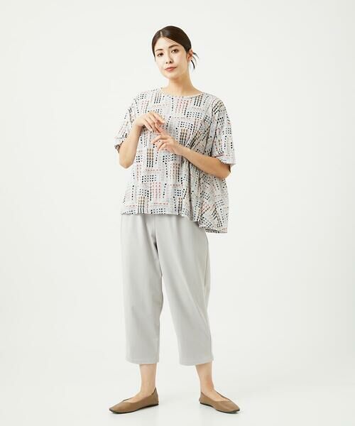 GIANNI LO GIUDICE / ジャンニ・ロ・ジュディチェ カットソー | [接触冷感・洗える]ラインドットプリントカットソー | 詳細15