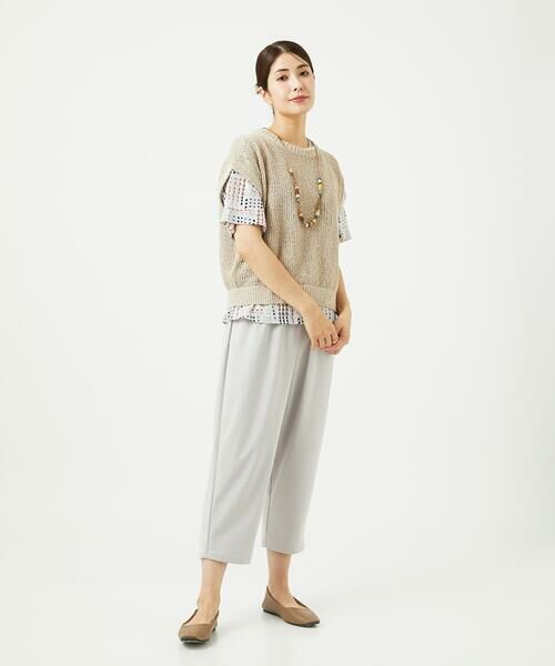 GIANNI LO GIUDICE / ジャンニ・ロ・ジュディチェ カットソー | [接触冷感・洗える]ラインドットプリントカットソー | 詳細17