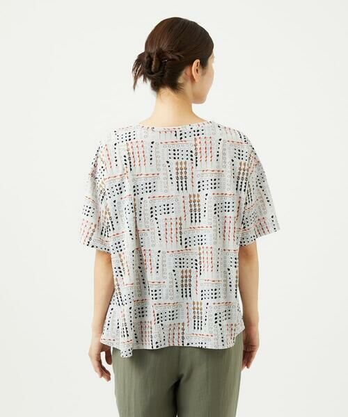 GIANNI LO GIUDICE / ジャンニ・ロ・ジュディチェ カットソー | [接触冷感・洗える]ラインドットプリントカットソー | 詳細4