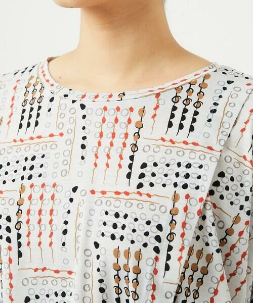 GIANNI LO GIUDICE / ジャンニ・ロ・ジュディチェ カットソー | [接触冷感・洗える]ラインドットプリントカットソー | 詳細5