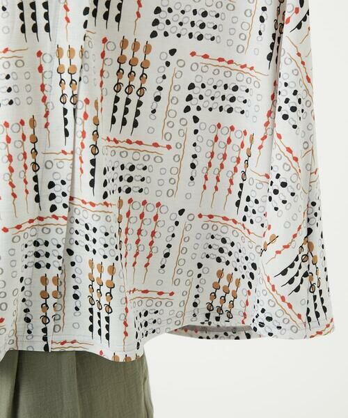 GIANNI LO GIUDICE / ジャンニ・ロ・ジュディチェ カットソー | [接触冷感・洗える]ラインドットプリントカットソー | 詳細8