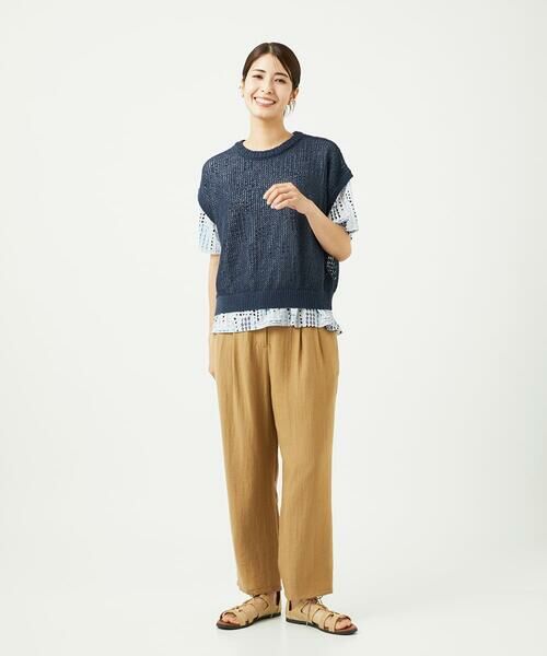 GIANNI LO GIUDICE / ジャンニ・ロ・ジュディチェ カットソー | [接触冷感・洗える]ラインドットプリントカットソー | 詳細24