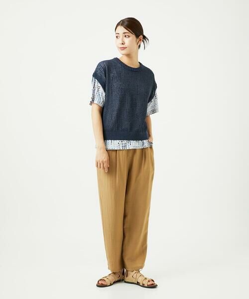 GIANNI LO GIUDICE / ジャンニ・ロ・ジュディチェ カットソー | [接触冷感・洗える]ラインドットプリントカットソー | 詳細25