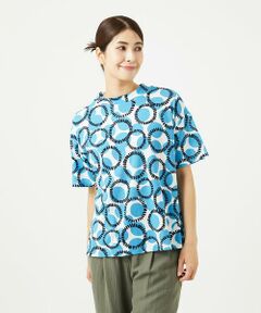 GIANNI LO GIUDICE / ジャンニ・ロ・ジュディチェ カットソー | [接触冷感・洗える・日本製]ドットサークルプリントカットソー