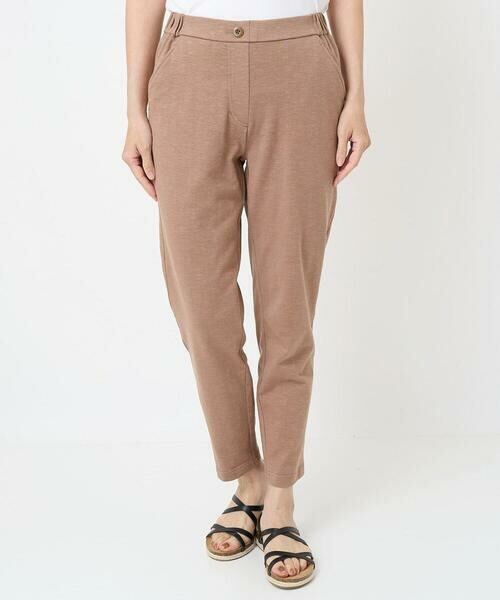 GIANNI LO GIUDICE / ジャンニ・ロ・ジュディチェ その他パンツ | [日本製]スラブストレッチ天竺パンツ（ブラウン）