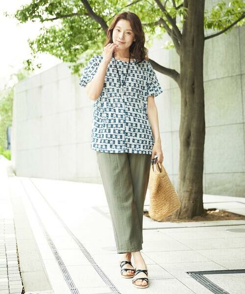 GIANNI LO GIUDICE / ジャンニ・ロ・ジュディチェ その他パンツ | [洗える]レーヨンナイロンリネンパンツ | 詳細2