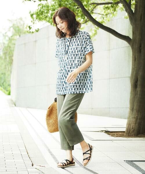 GIANNI LO GIUDICE / ジャンニ・ロ・ジュディチェ その他パンツ | [洗える]レーヨンナイロンリネンパンツ | 詳細3